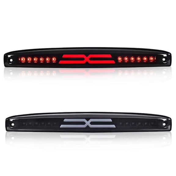 PIT66 3D Led Rear Tailgate Lamp Brake Light Black Housing Fit For Dodge Ram 2003-2006
