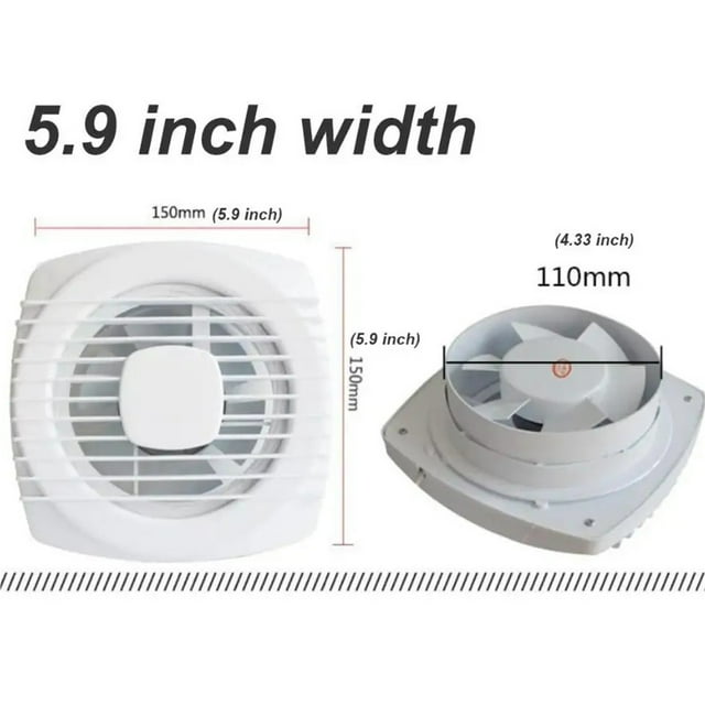 6/8inch Silence Ventilating Strong Exhaust Extractor Fan For Window Wall Bathroom Toilet Kitchen Mounted ,High-Efficiency