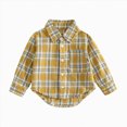 thumbnail image 4 of WXFAZCVU Baby Boy Clothes Plaid Flannel Shirt Toddler Button Down Jacket Coat Fall Outfits Size 12-18 Months, 4 of 4
