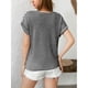 thumbnail image 3 of Blusas de Mujer de Corta con Botones Negras XXL, 3 of 7