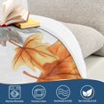 thumbnail image 4 of Yayeee Throw Blanket for Couch Soft Warm 60" x 80" Sofa Chair Bed Decoration, Leaves Pattern, 4 of 7