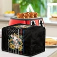 thumbnail image 3 of TSOVTHRID Bow Cow Sunflower American Flag Print Toaster Cover for 4 Slice Heat-resistant Kitchen Small Appliance Cloth Covers Washable Toaster Dust-proof Protector 4th of July Patriotic Decor, 3 of 8