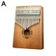 thumbnail image 2 of Piano de pulgar Kalimba de 17 notas para principiantes, núcleo de caoba, tablero único completo, instrumento de piano de dedo, 2 of 2