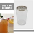 thumbnail image 3 of OUNONA 5pcs Clear Plastic Bottles with Caps for Juice Milk Storage, 3 of 7