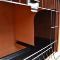 thumbnail image 4 of Pefilos 40" Indoor Rabbit Hutch with Run, 2-Story Chicken Coops with Ramp, Pull-Out Tray, Outdoor Bunny Cage for Rabbits or Guinea Pigs, Brown, 4 of 9