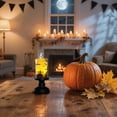 thumbnail image 7 of Clearance Under $1.6! 1PC High-Foot Black LED Candle, Flameless Pillar with Flickering Flame for Halloween Decor, Plastic, (One Size, A), 7 of 7