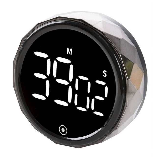 Temporizador giratorio de autodisciplina, temporizador silencioso LED magnético, cuenta regresiva para cocina, recordatorio de deportes de belleza
