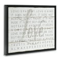 thumbnail image 3 of Stupell Industries Love Is Patient Grey on White Planked Look Jet Black Framed Floating Canvas Wall Art, 16x20, by Jennifer Pugh, 3 of 9