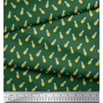 thumbnail image 2 of Soimoi Green Poly Georgette Fabric Pine Fruits Print Fabric by the Yard 42 Inch Wide, 2 of 3