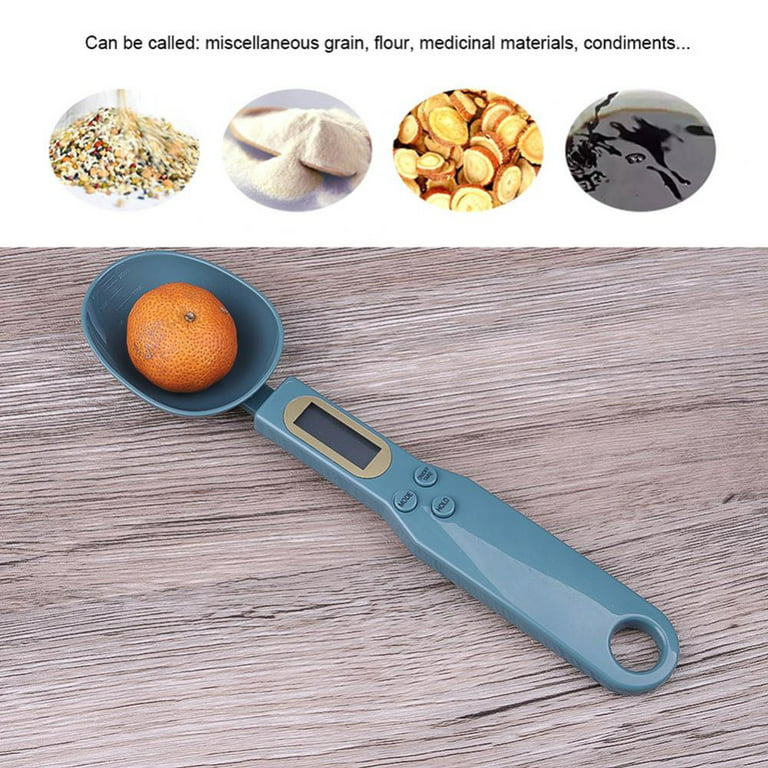 3T6B Kitchen Measuring Spoon Food Scale Digital Multi-Function Digital  Spoon Scale, Weight from 0.1 Grams to 500 Grams Support Unit g/oz/gn/ct  (with 2