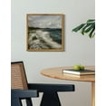 thumbnail image 5 of Drsoum Vintage Ocean Seascape Canvas Wall Art Seaside Coastal Scenery Classic Bathroom Office Decor 10x10in Natural Framed, 5 of 5