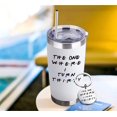 thumbnail image 3 of 30th Birthday Gifts For Her 30th Birthday Gifts For Women 20oz Travel Tumbler Happy 30 Year Old Bday Presents For 1992 Born Woman Female Friend Sister White Turn Thirty Wine Cup With Keychain, 3 of 5