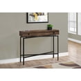 thumbnail image 3 of Contemporary Barn Style Accent Table with Storage - Brown Laminate, Black Metal, 3 of 5