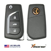 Xhorse VVDI Universal Wired Flip Remote Key 3 Buttons Toyota Type XKTO00EN