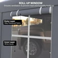 thumbnail image 5 of Hellone Carport 13'X20' Heavy Duty Steel Canopy Adjustable & Portable Garage with 3 Roll-Up Ventilated Side Doors & 5 Windows for Truck Boat Car, Gray, 5 of 8