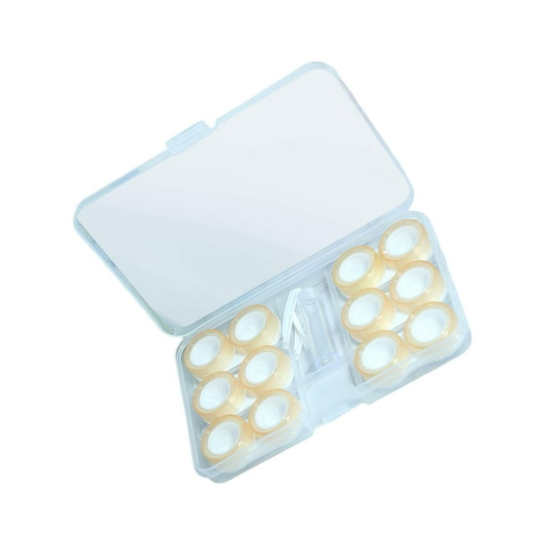 Estuche para lentes de contacto Yinane Portátil 6 pares amarillo