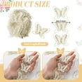 thumbnail image 2 of 4 Yards Lace Ribbon Butterfly Pearl Organza Lace Trimmings Embroidered Lace Ribbon Beaded Embellishments Sewing Fabric Trim Embroidered Lace Trim for DIY Wedding Dress Clothes Christmas Decor,Beige, 2 of 7