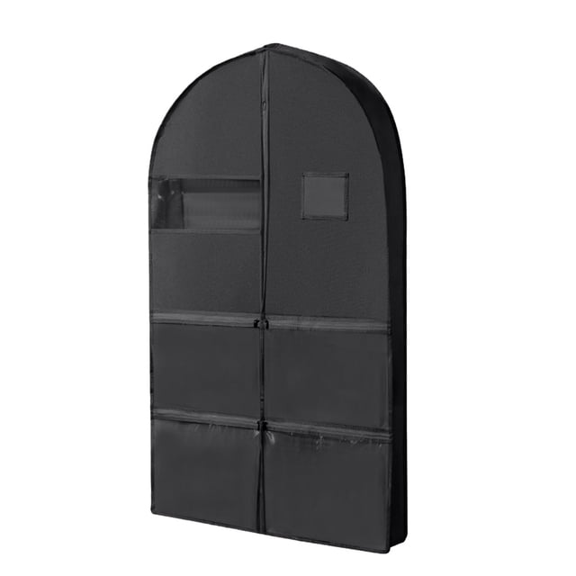 Space Saving Hanging Garment Bag with Self Compression Zipper for Closet Organization and Travel -Free Clothes Protector and Down Coat Cover Storage Solution