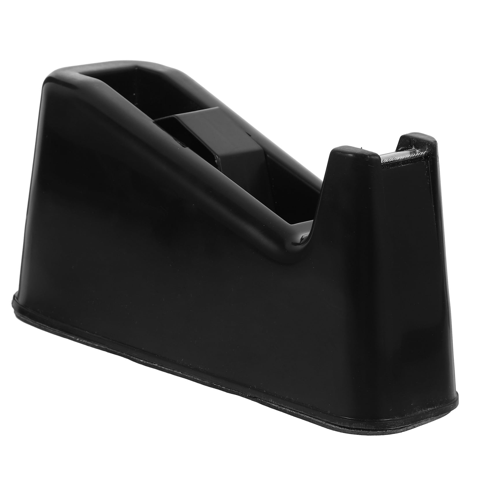 Hytrove Black Tape Dispenser for Office Supplies, 1 Pack, 8.5 x 4.1 x 2.4 Inch Desktop Tape Holder