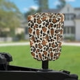 thumbnail image 2 of Yuyamidu Brown Leopard Print Electric Tongue Jack Cover Universal Camper Jack Cover Protector for Outside Protection Trailer RV Electric Jack Cover with Tight Belt, 2 of 7