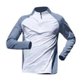 thumbnail image 6 of mihongmao Winter Outfits for Men Sweatsuit 2 Piece Man Half-Zip Training Wear Man Long Sleeve Long Pants Set Sports Track and Field T-Shirt Running Fitness Set White 2X, 6 of 6