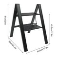 thumbnail image 3 of 2 Layers Folding Step Stool Portable Folding Step Stools for Adults Office Home Kitchen, 3 of 12