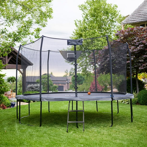 Skywalker Elite Series 12' Round Trampoline with Basketball Hoop