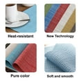 thumbnail image 2 of Howarmer Placemats Set of 6, Heat Resistant Non-Slip Place Mats for Dining Table, Washable Durable PVC Vinyl Woven Table Mats（Blue, 6）, 2 of 7