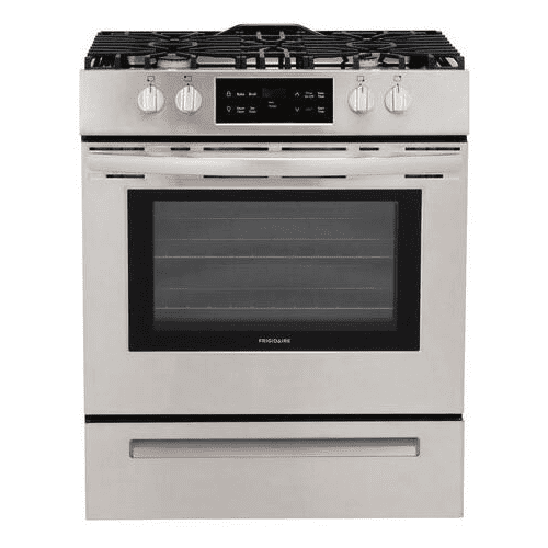 Frigidaire FFGH3051VS 30 Inch Slidein Gas Range with 4 Sealed, Burners
