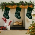 thumbnail image 3 of Monogram Christmas Stockings 17.7 inch - Personalized Plaid Xmas Stockings with Embroidered Initial for Family, Pets, Rustic Country Fireplace Holiday Decorations, 3 of 4