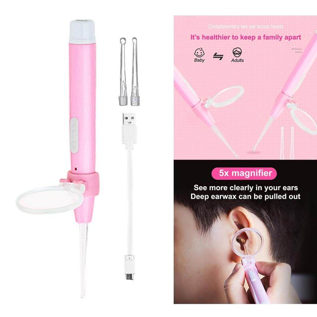 LED Ear Pick Curette Remover wax cleaner humans Remover Nose Pick Cleaner Tools Set Choice 1