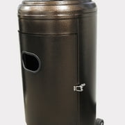 Patio Heater- 87 Tall AZ Patio Heater with Table- Hammered Bronze