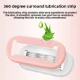 thumbnail image 2 of 6-Layer Blade Manual Razor for Women - Smooth Shaving for Underarms, Legs & Intimate Areas with Portable Shell-Shaped Storage Case - Domestic Brand, Travel-Friendly, Patent-Free Design (Blue), 2 of 4