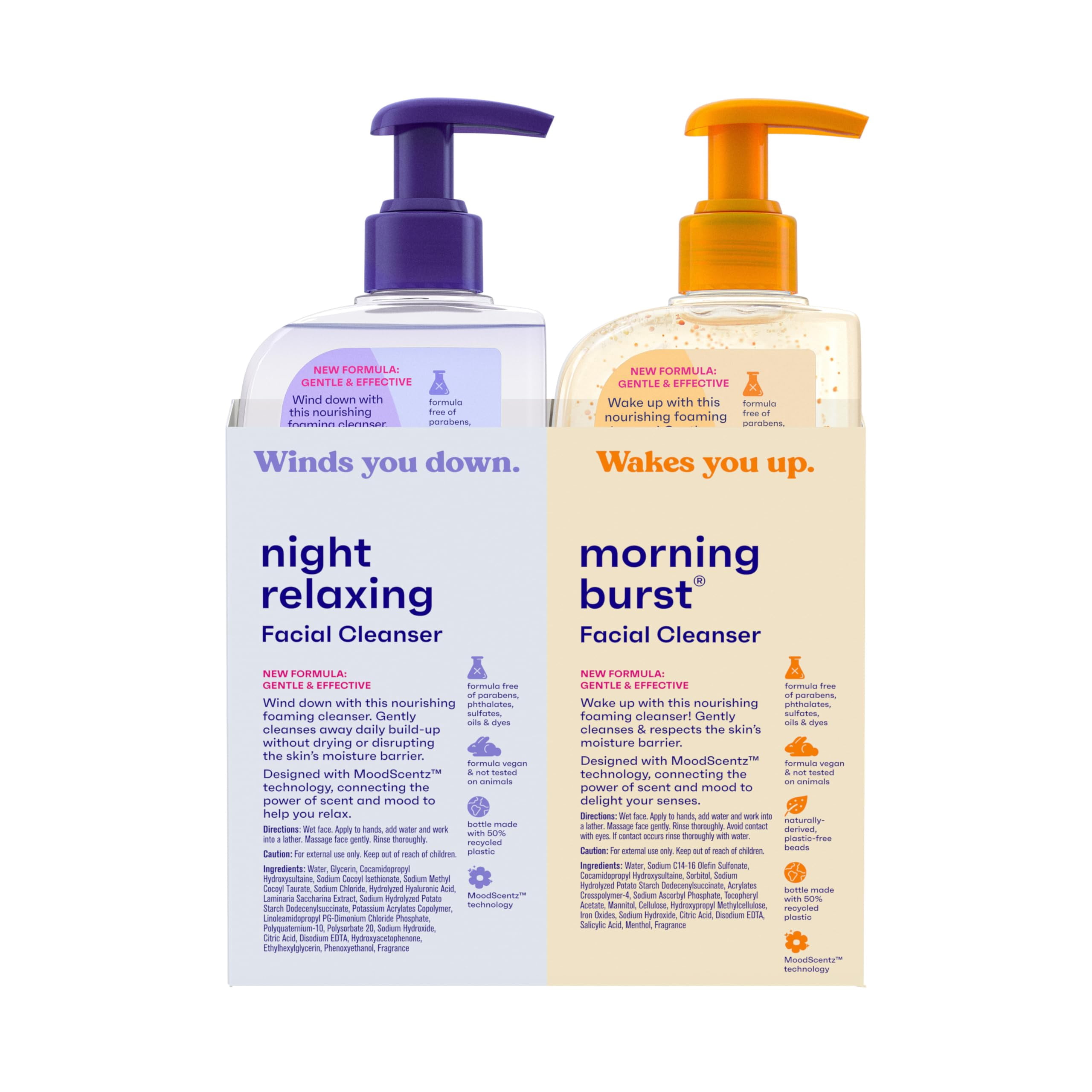 Clean & Clear Morning Burst, Hypoallergenic Day and Night Face