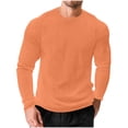 thumbnail image 6 of Xcmzpl Thermal Waffle Shirts for Men Crew Neck Long Sleeve Casual Pullover Tees Underwear Textured Knit Tops, 6 of 6