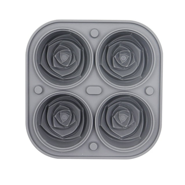 Dvkptbk Ice Cube Mold Rose Ice Lattice Maker Tray Bar Party Cocktail Whiskey Kitchen Gadgets