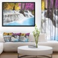 thumbnail image 4 of Designart - Erawan Waterfall - Landscape Photography Framed Canvas Art Print, 4 of 4