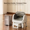 thumbnail image 6 of PetPivot AS12 Automatic Cat Litter Box Self-Cleaning with Safety Protection, Liners, Front Entry Step Included, Grey, 6 of 10