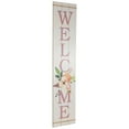 thumbnail image 4 of Northlight 48.5" Floral "Welcome" Wooden Spring Porch Board Sign Decoration, 4 of 6