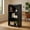 Black, variant on Spaco Rolling Podium Stand with 2 Shelves and Lockable Wheels, Cabinet, Black