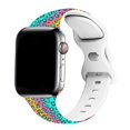 thumbnail image 4 of Correas De Reloj Con Estampado De Leopardo De Guepardo Arcoíris Compatibles Con Apple Watch De 38 Mm, 40 Mm, 41 Mm, 42 Mm, 44 Mm, 45 Mm, 49 Mm, Correa De Repuesto De Silicona Para Iwatch Series 9, 8,, 4 of 5