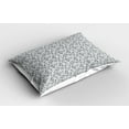 thumbnail image 2 of Ambesonne Muted Colors Pillow Sham 2 Pack, Greyscale Sea Fishes, 30"x20", Pearl and Pale Grey, 2 of 3