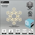 thumbnail image 3 of Kringle Traditions 20” Warm White LED Snowflake Light, Fold-Flat Christmas Lighted Snowflake, Outdoor, 3 of 9