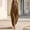 Coffee, variant on Casual Dresses for Women Cotton Linen Yellow Boho Maxi Sleeveless V-Neck Strapped Swing Flowy Loose Plain Beach Long Dresses with Pockets S