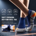 thumbnail image 5 of LWFBDTK Womens Athletic Ankle Socks, 6-Pairs, Premium Cotton Cushioned Breathable Low Cut Casual Socks, Size L (9-12.5), Blue, 5 of 8