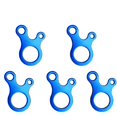thumbnail image 1 of Paquete de 10 bridas para cuerda de tienda de campaña, gancho de aleación de carabina Guy Line Runner, azul JM, 1 of 5