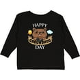 thumbnail image 3 of Inktastic Happy Groundhog Day- Cute Boys or Girls Long Sleeve Toddler T-Shirt, 3 of 5