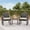 3 PCS-Beige, variant on Patio Furniture Set on Sale, All-Weather Outdoor Rattan Bistro Wicker Chairs with Glass Table for Lawn, Poolside, Porch, Gray