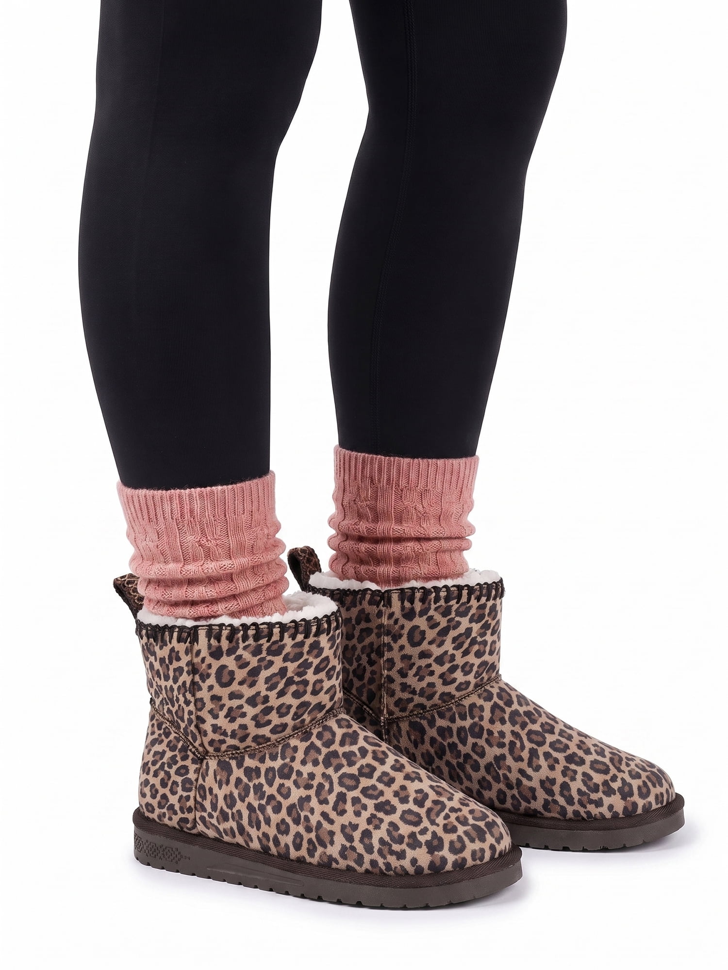 MUK LUKS Women's Truvie Faux Suede Cozy Ankle Bootie (Wide Width Available)