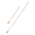 thumbnail image 1 of PROSTEEL Extensor de plata esterlina para collares 2 piezas Cadena de extensión chapada en oro rosa para collar Pulsera Tobillera con Broche de langosta Círculo (2 / 4 pulgadas), 1 of 6